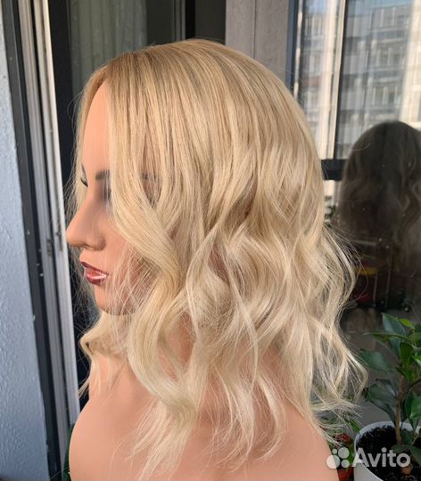 Накладка натуральный волос имитация кожи головы