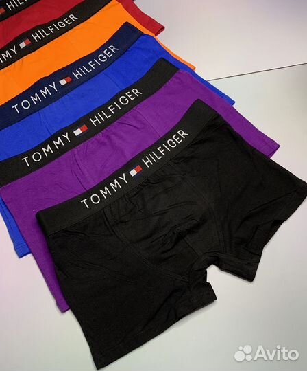 Трусы мужские боксеры 5+1 tommy hilfiger