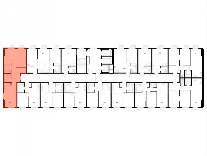 2-к. квартира, 60,1 м², 13/25 эт.