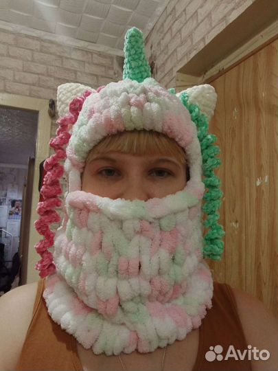 Балаклавы единорог и кошечка в наличии