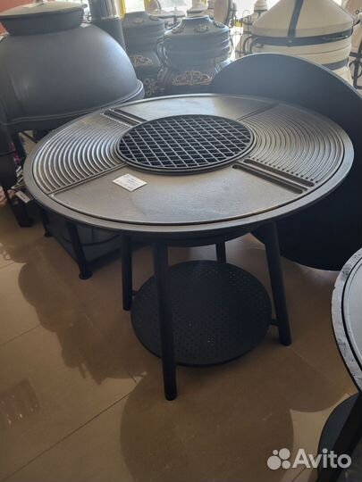 Гриль чугунный