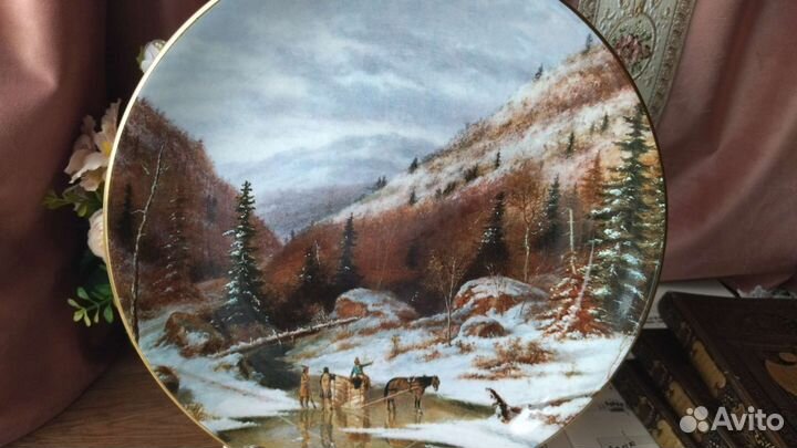 Тарелка Royal Grafton Англия Quebec Winter