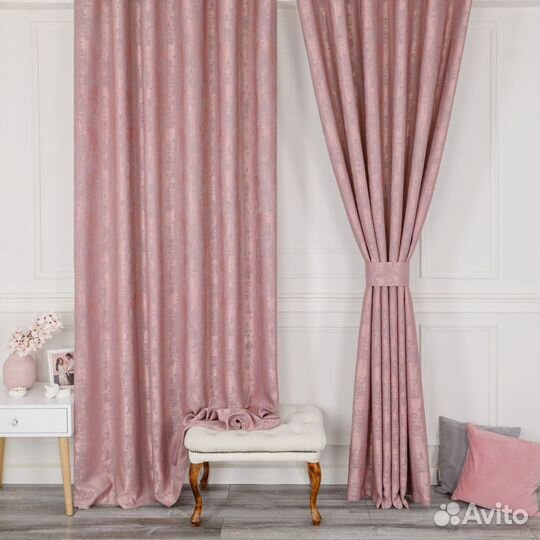 Комплект штор мрамор Зарина Орхидея