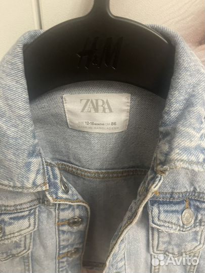 Джинсовая куртка zara детская