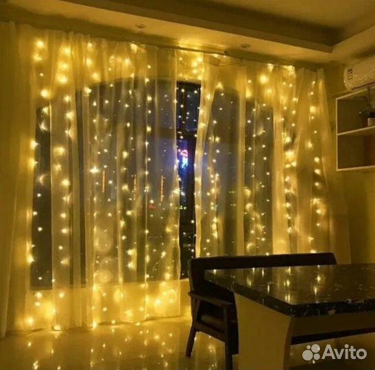 Гирлянда штора