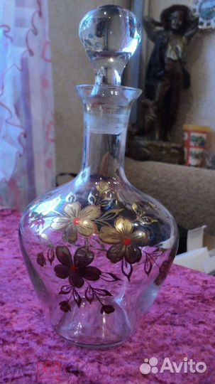 RAR до 1917 г. Редчайший Графин Цветы Мальцов