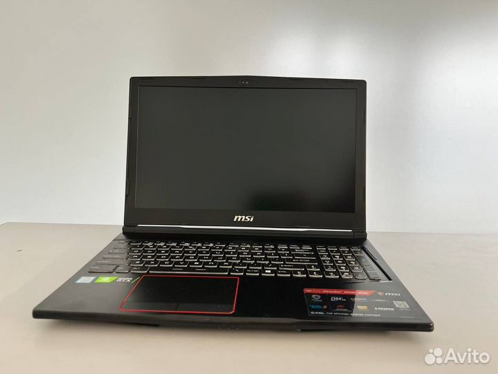 Игровой ноутбук MSI GE63 i7-8750H + RTX 2060