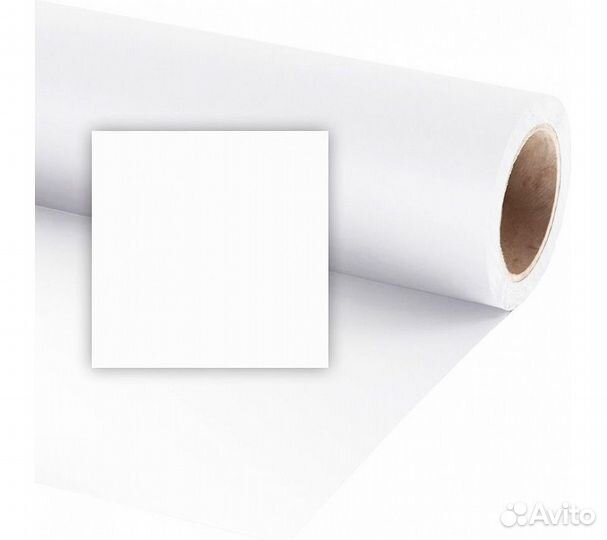 Фон бумажный Raylab 032 Snow White белый 2.72x11 м