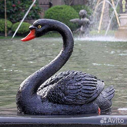 Лебедь, черепаха из цемента