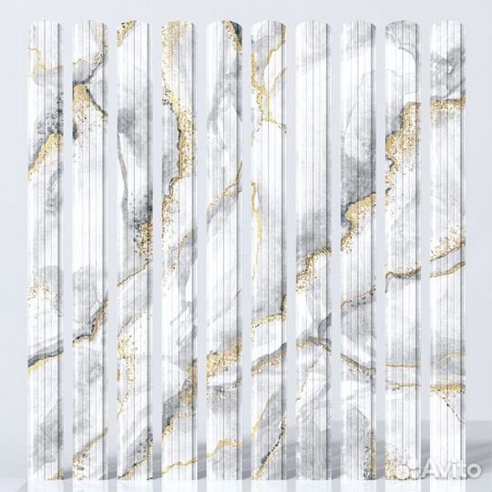 Евроштакетник 3Д металлический для забора