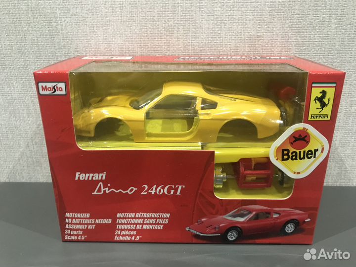 Модели авто для сборки Ferrari Maisto 1:39 (11 см)