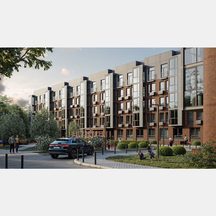 2-к. квартира, 74,7 м², 3/6 эт.