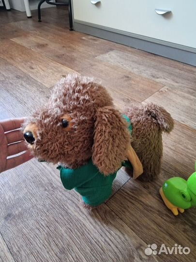 Динозавар и щенок игрушки интерактивные