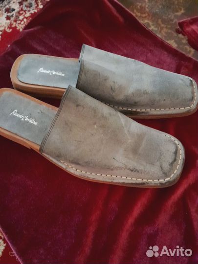 Кожаная,домашняя обувь