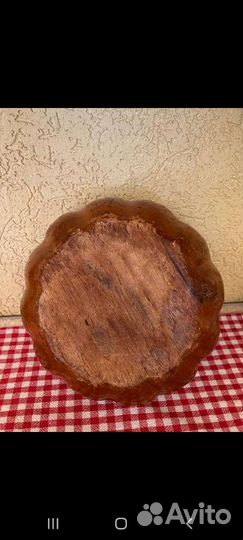 Винтажная чаша IKEA цельное дерево