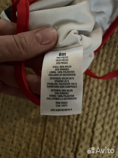 Купальник 62-68 carters для девочки