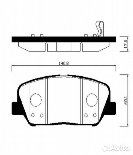 Колодки тормозные передние HSB HP1046