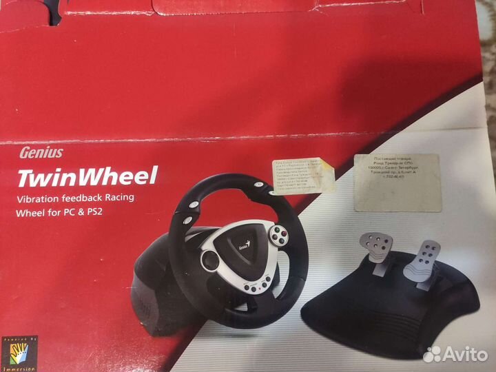 Genius twinwheel игровая приставка руль и педали