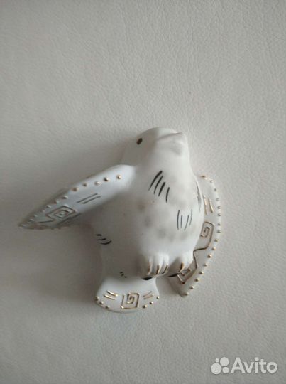 Бисквитный авторский фарфор статуэтки Птицы 5 шт