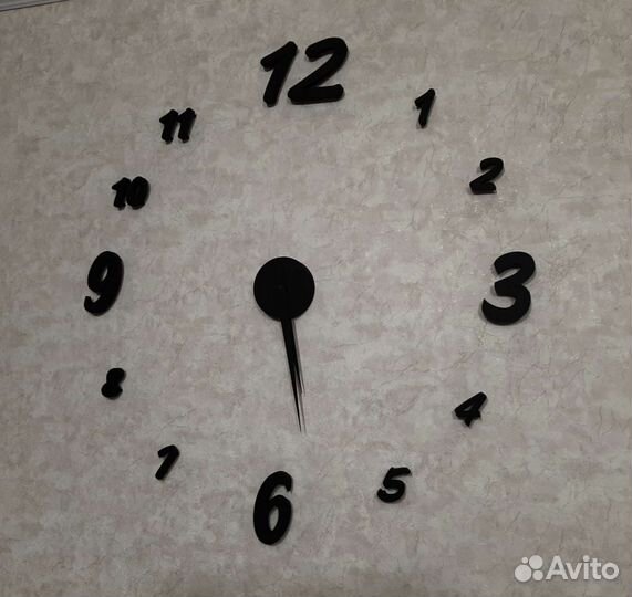 Большие настенные часы 3D