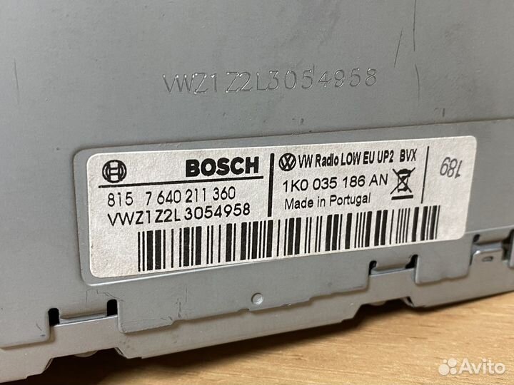 Магнитола Volkswagen RCD310 1K0 035 186 AN