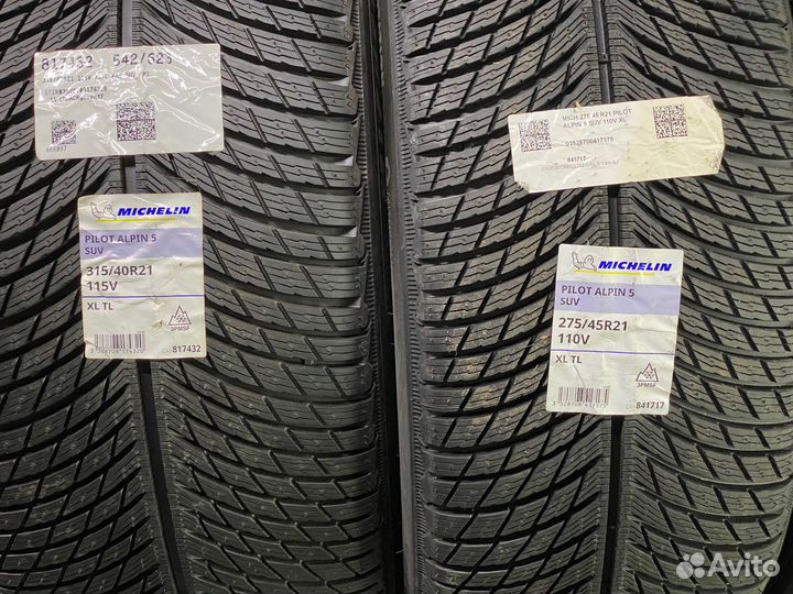 Michelin Pilot Alpin 5 SUV 275/45 R21 и 315/40 R21 115V