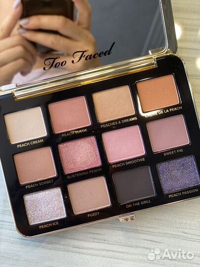 Палетка теней too faced