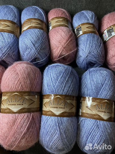 Пряжа alize angora gold simli
