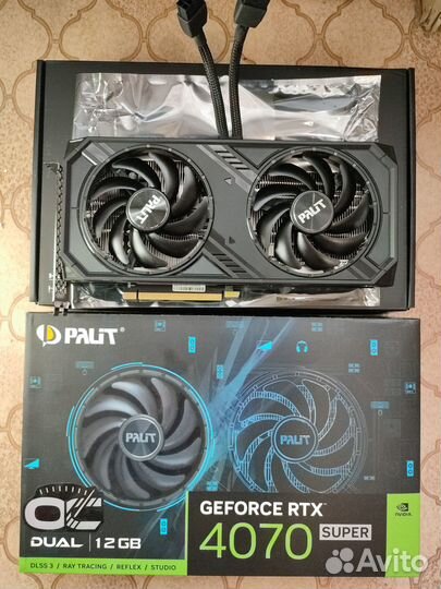Palit RTX 4070 super DualOC.Гарантия 3года обмен