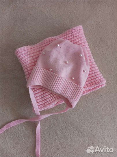 Шапка и снуд для девочки