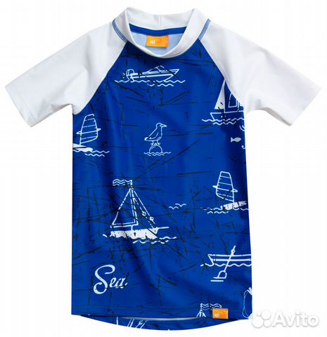 Детская лайкровая гидромайка с коротким рукавом Uv