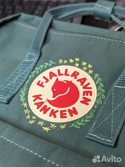 Вышивка на рюкзаке Kanken