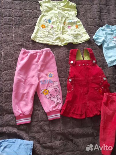 Детские вещи пакетом для девочек 80 86
