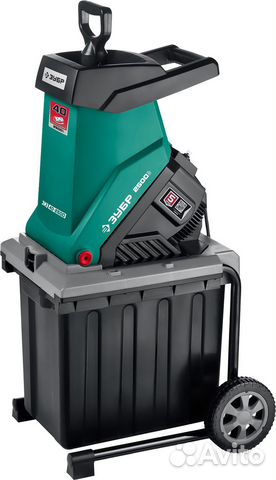 Зубр 2500 Вт электрический садовый измельчитель