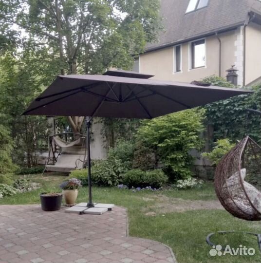 Зонт для дачи и сада. Зонт уличный боковой