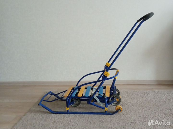 Санки детские с накидкой