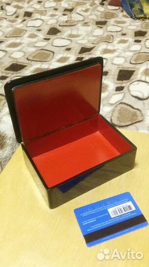 Шкатулка старинная Федоскино '88