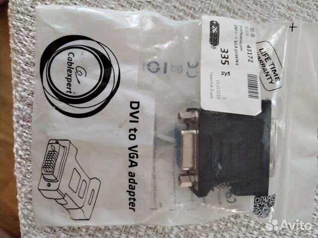 Переходник dvi vga