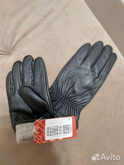 Мужские кожаные перчатки новые