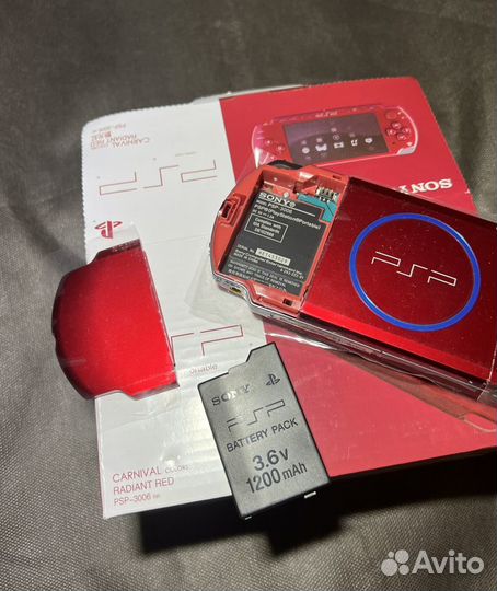 Sony PSP 3008 red 64гб прошитая новая