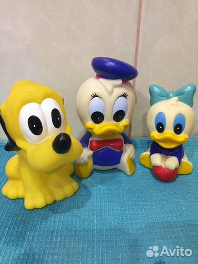 Игрушка пищалка 80х,резина,Дональд, Дисней