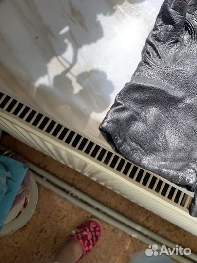 Перчатки женские кожаные