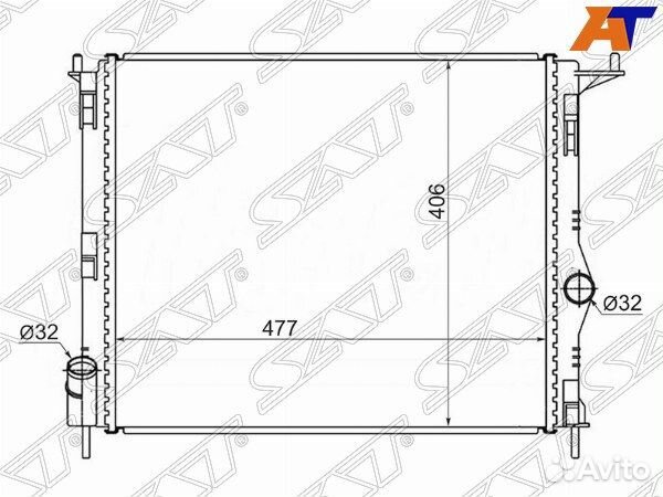 Радиатор renault sandero stepway