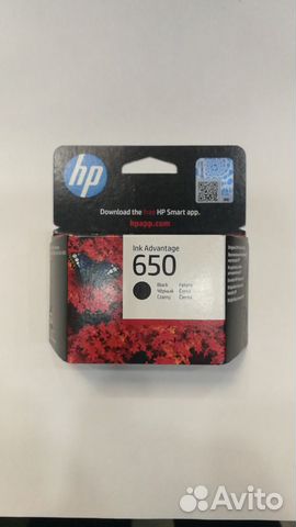 Картридж HP 650, черный cz101ae купить в Москве | Электроника | Авито