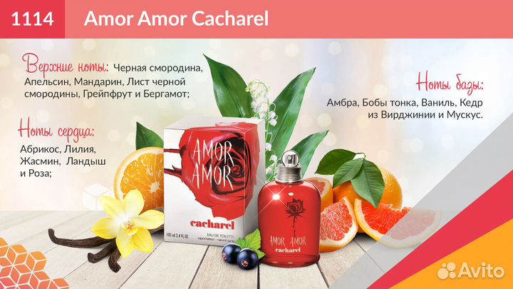 Парфюмерия: дуxи Amor Amor от Cacharel 50мл