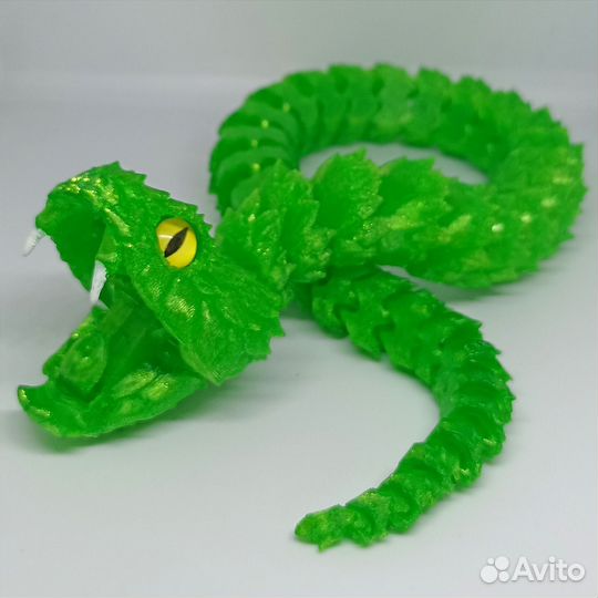 Змея кусачая 3D игрушка подвижная