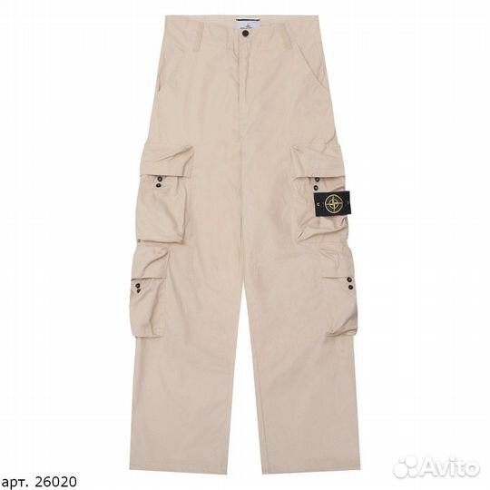 Штаны stone island бежевые