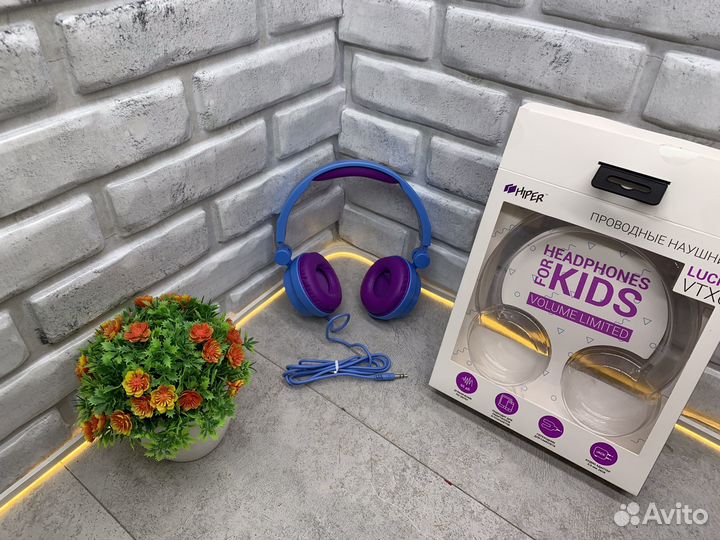 Детские наушники HTW-VTX2 синие