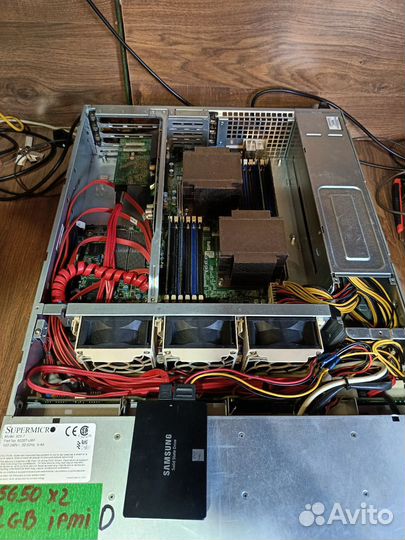 Сервер Supermicro 12ядер/24потока 32gb ram