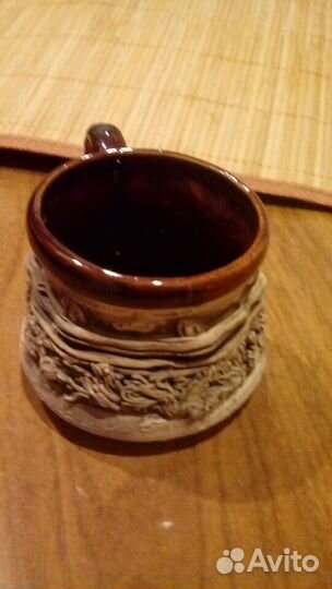 Керамическая турка и кружка